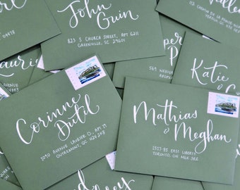 Envelope Calligraphy - Wedding Invitations addressing