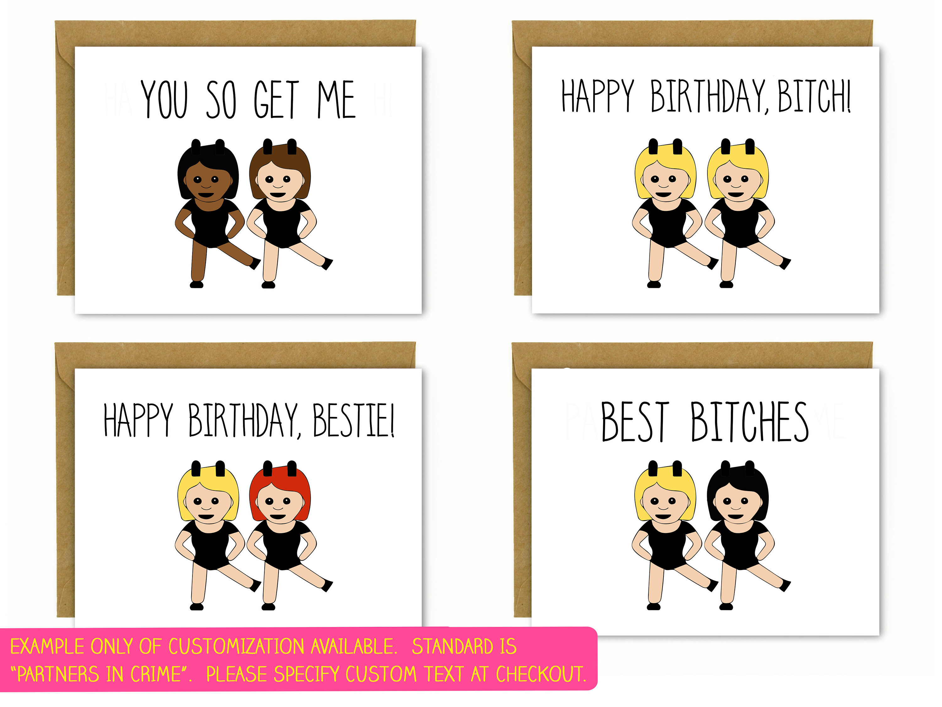 Funny Birthday Card for Friend / Funny Best Friend Birthday | Etsy