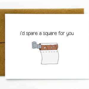 Grappige kaart voor vriend of echtgenoot / grappige verjaardagskaart / grappige verjaardagskaart / kaart vriend / Seinfeld - I'd Spare a square for you