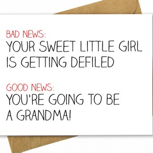 Tarjeta de embarazo / Nuevo bebé / Nueva abuela / Tarjeta de abuela - Vas a ser abuela - Niña
