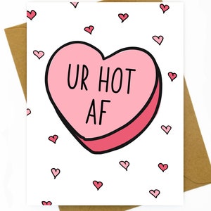 Carte sexy pour petit ami, mari, femme / Anniversaire drôle / Carte d'anniversaire drôle / Carte coquine / Lesbienne, même sexe, carte LGBT - UR Hot AF