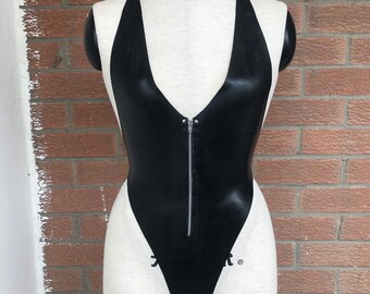 Latex Zip Bodysuit