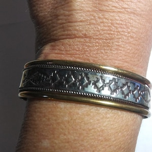 Navajo Sterling & Gold Filled Cuff