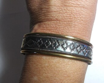 Navajo Sterling & Gold Filled Cuff