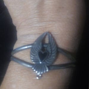 Sterling Angel Wings Cuff Bracelet
