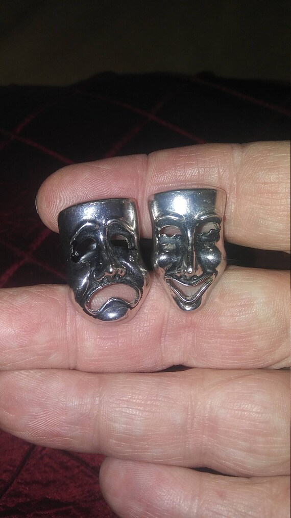 Swank Comedy Drama Cufflinks - image 6