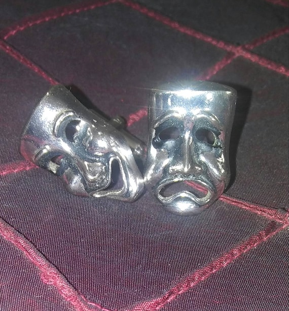 Swank Comedy Drama Cufflinks - image 1