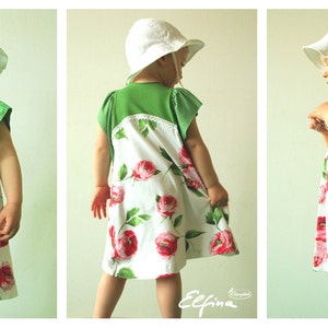 ebook ELFINA girl summer dress tunic sewing pattern pixie fay elf image 2