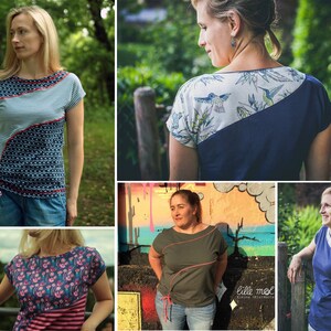 eBook FIORA sewing pattern sewing instructions ladies shirt top image 2