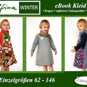 ebook ELFINA WINTER girl dress tunic sewing pattern pixie fay elf image 1