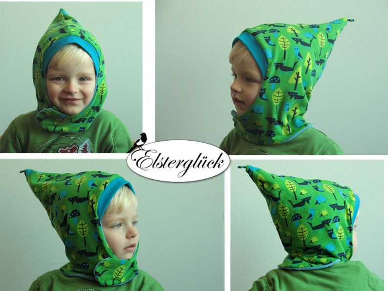 eBook WINTERWICHTEL pointed hat sewing pattern kid image 3