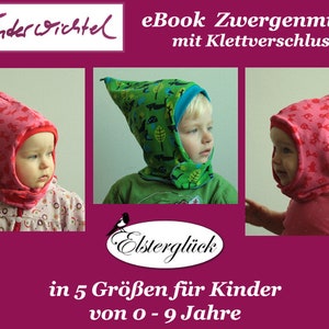 eBook WINTERWICHTEL pointed hat sewing pattern kid image 1