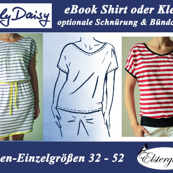 ebook HOLYDAISY sewing pattern summer shirt dress for women
