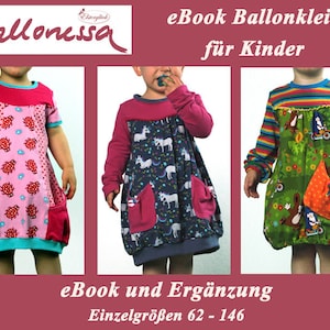 eBook BALLONESSA balloon dress sewing pattern for girls