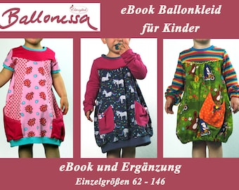 eBook BALLONESSA balloon dress sewing pattern for girls