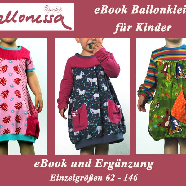 eBook BALLONESSA Schnittmuster Mädchen Ballonkleid