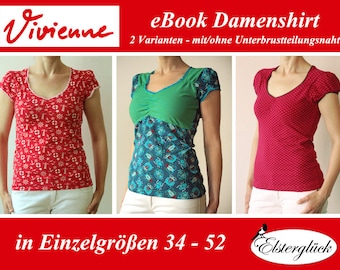 ebook VIVIENNE Schnittmuster feminines Damenshirt