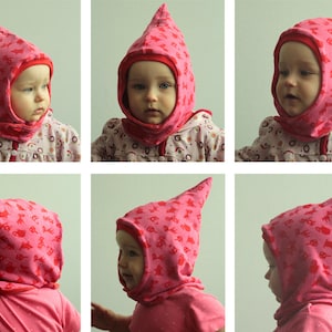 eBook WINTERWICHTEL pointed hat sewing pattern kid image 2