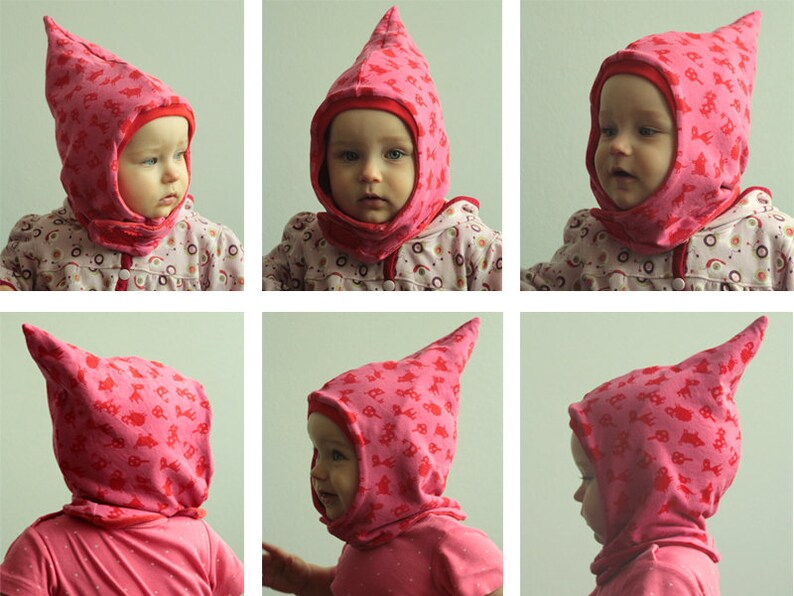 eBook WINTERWICHTEL pointed hat sewing pattern kid image 2