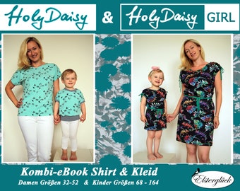 Libro electrónico combinado HolyDaisy vestido madre hija + camisa