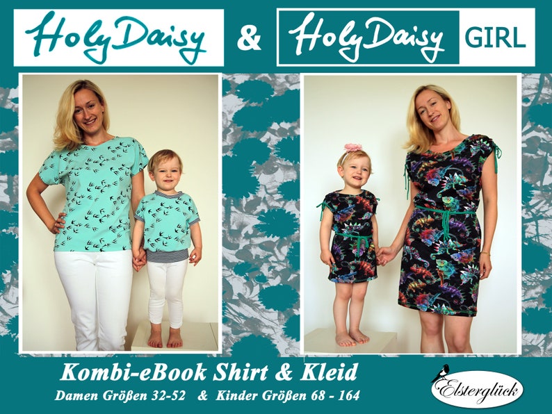 Kombi-eBook HolyDaisy Mutter Tochter Kleid Shirt Bild 1