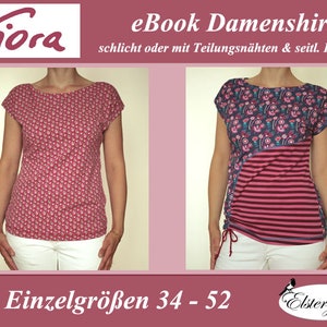 eBook FIORA sewing pattern sewing instructions ladies shirt top image 1