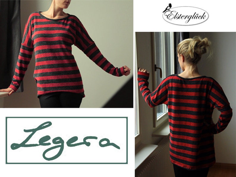 eBook LEGERA Schnittmuster Oversize Pullover Shirt Bild 3