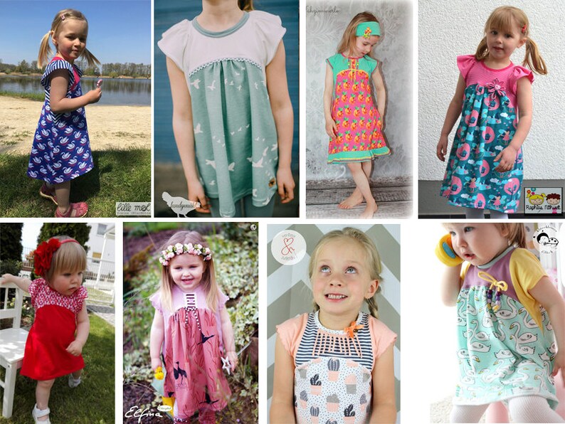 ebook ELFINA girl summer dress tunic sewing pattern pixie fay elf image 4