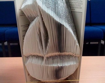 Book folding art pattern for a boat