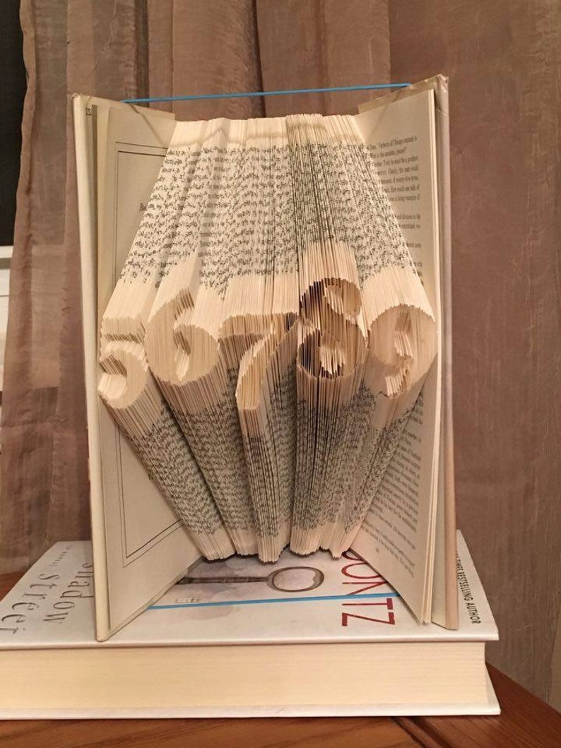 Book folding art pattern for SWISH SWASH ALPHABET full | Etsy