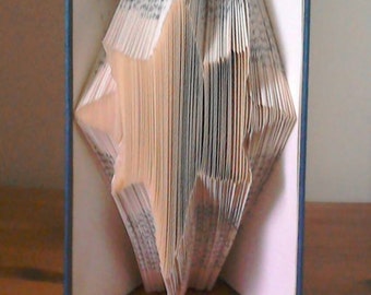 125 fold book folding art pattern for a star