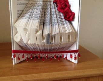 Book folding art pattern for Mum