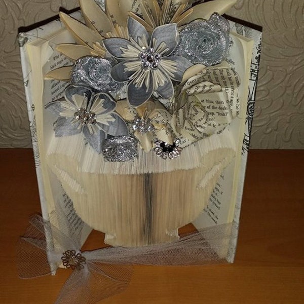 Vase Book Folding Pattern Etsy