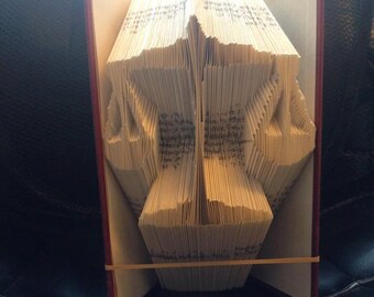 Book folding art pattern for Libra zodiac sign / star sign / horoscope