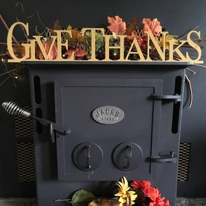 Give Thanks metal wall art sign, Thanksgiving, metal wall art, Thanksgiving decor, autumn decor, home decor fall decorations, give thanks