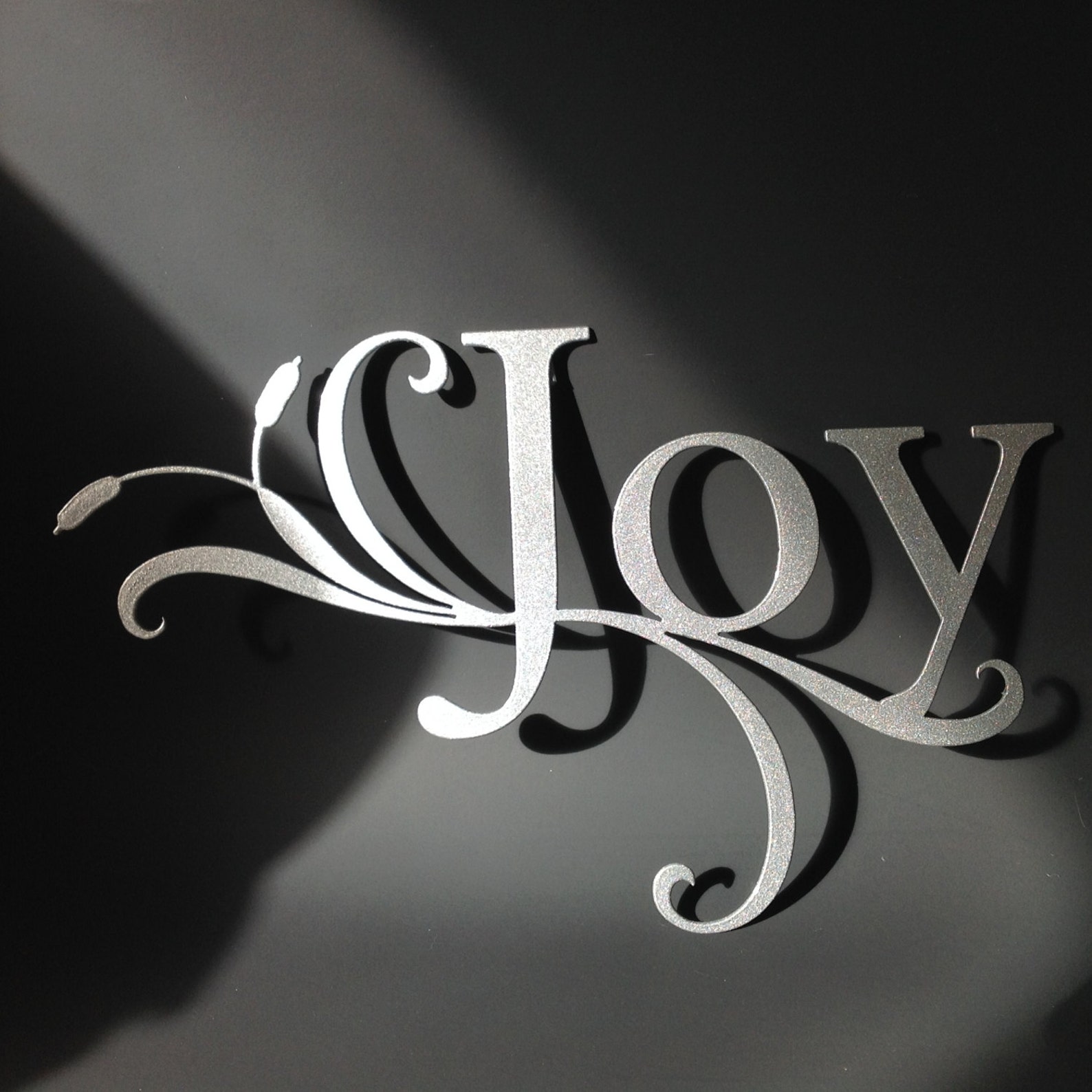 Joy Metal Art Word Sign, Joy Sign to Hang on Wall, Wall Decor, Joy Wall