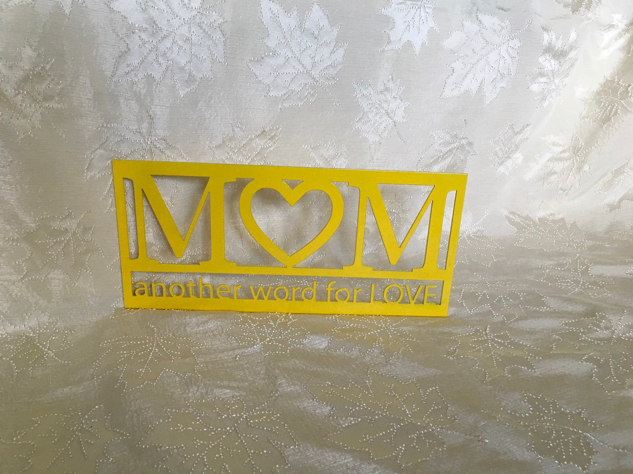 Mom sign metal wall art Mom another word for love Etsy