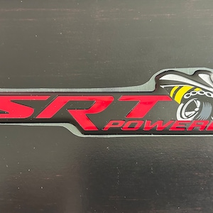 Scat Pack 1320 Challenger/Charger SRT Powered Badge in Red