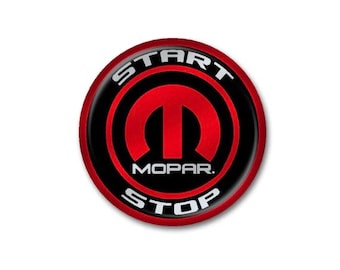 For Challenger/Charger MOPAR push start button badge in Red