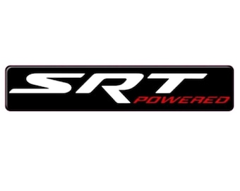For Durango/Challenger/Charger steering wheel badge SRT Powered in Gray