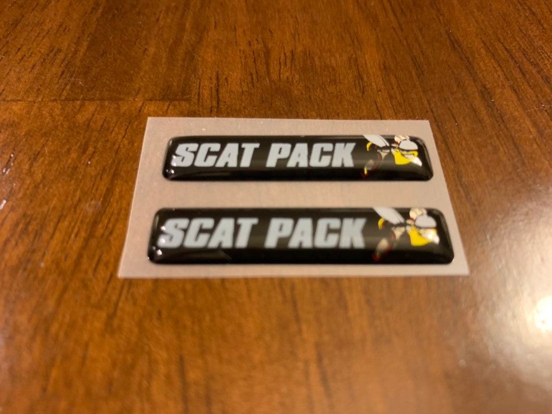 Scat Pack Challenger/charger Key Fob Badges in Destroyer Grey Etsy