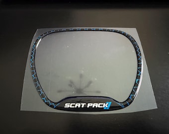 Embellecedor del volante para Scat Pack Challenger/Charger, color azul oscuro.