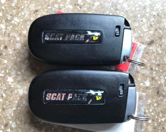 For 2015-2023 Scat Pack Challenger/Charger key fob badges (set of 2)