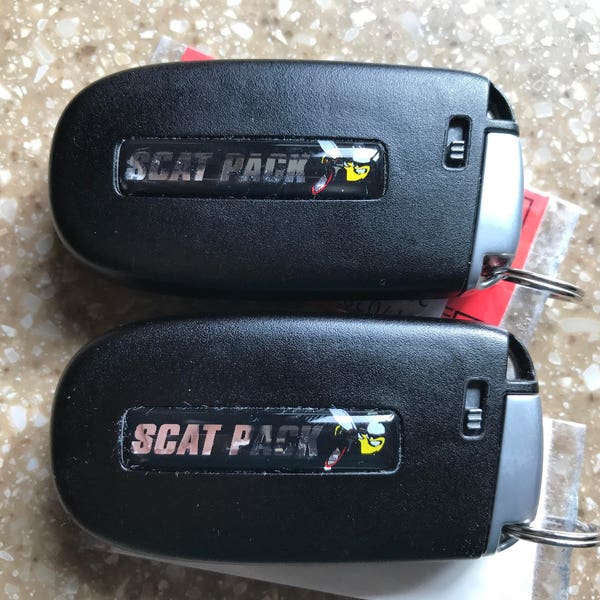 For 2015-2023 Scat Pack Challenger/Charger key fob badges (set of 2)