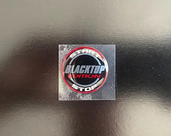 Insignia con botón de arranque para Challenger Blacktop Edition 2008-2014