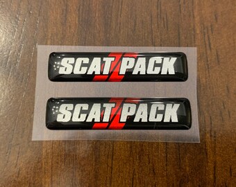 For Scat Pack Challenger/Charger key fob badges (set of 2)
