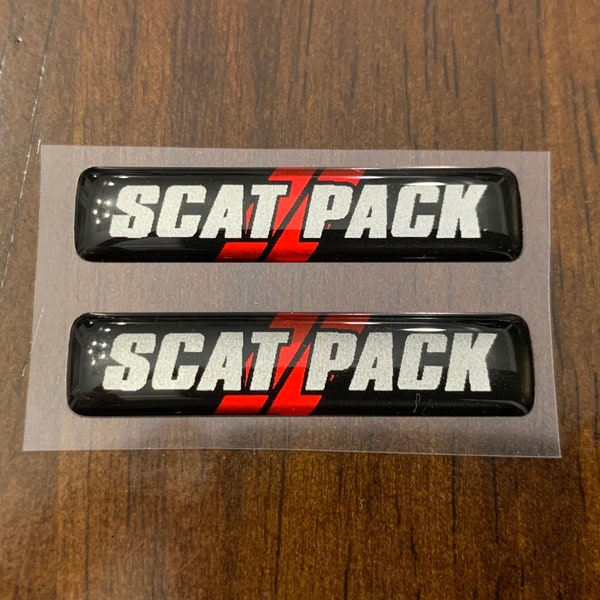 For Scat Pack Challenger/Charger key fob badges (set of 2)