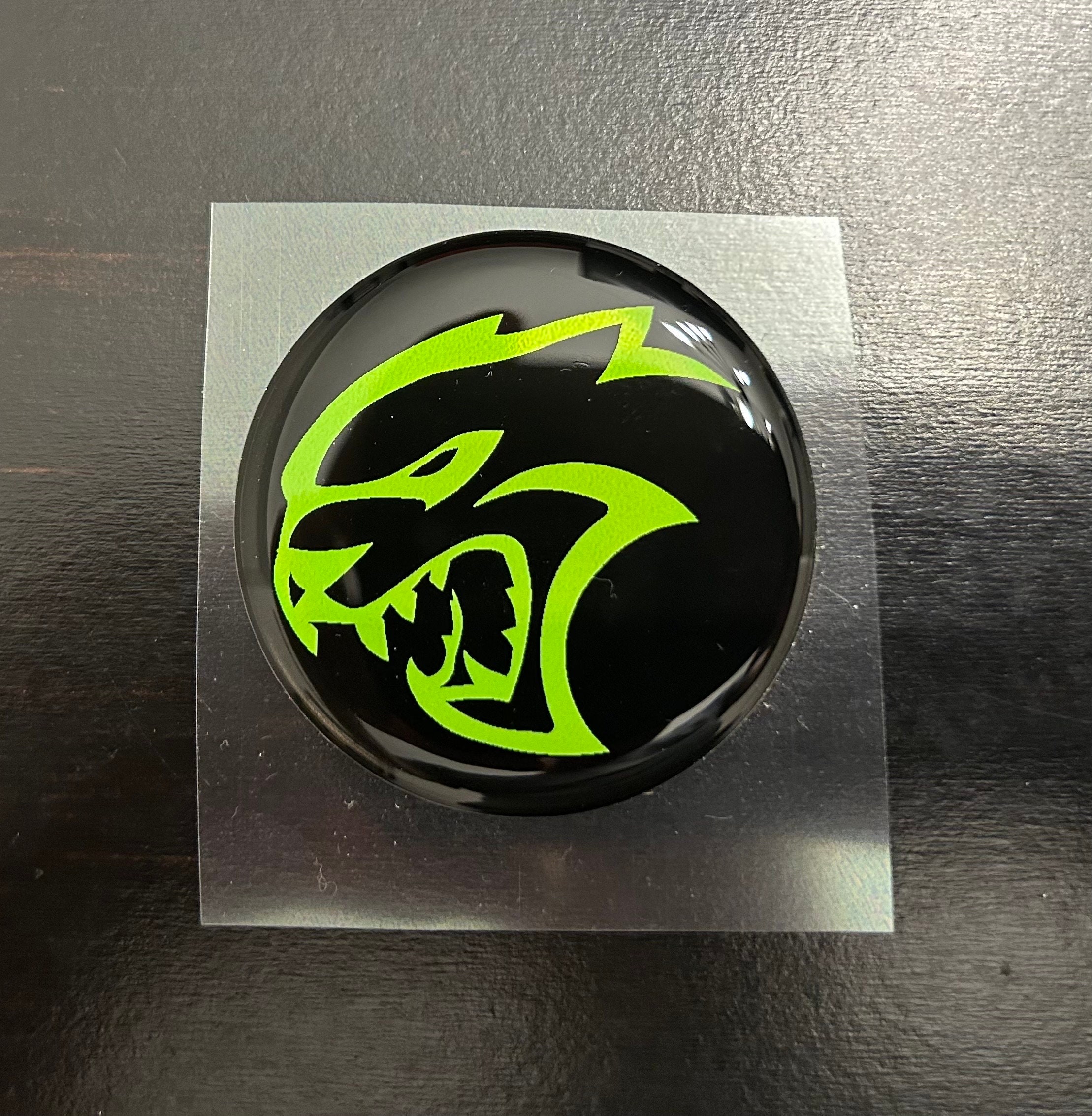 For Hellcat Challenger Fuel Door Badge in Sublime Green - Etsy