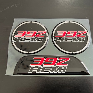 For 392 HEMI Challenger Interior Cup Holder (set of 2) and Coin Holder Badges