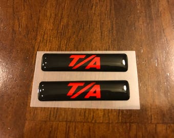 For 2015-2023 Challenger T/A keyfob badges in red (set of 2)